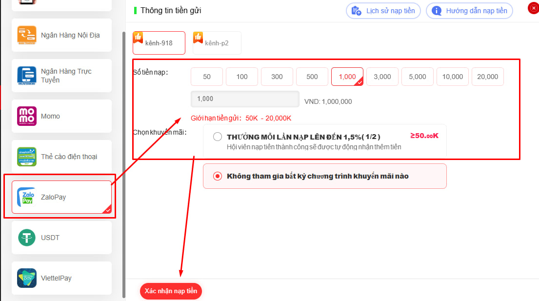 Nạp Tiền TR88 Bằng ZaloPay – Cách Thực Hiện Nhanh Trong 30 Giây